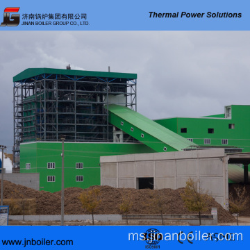 130 T / H Vibrating Grate Palm Fiber Fired Boiler